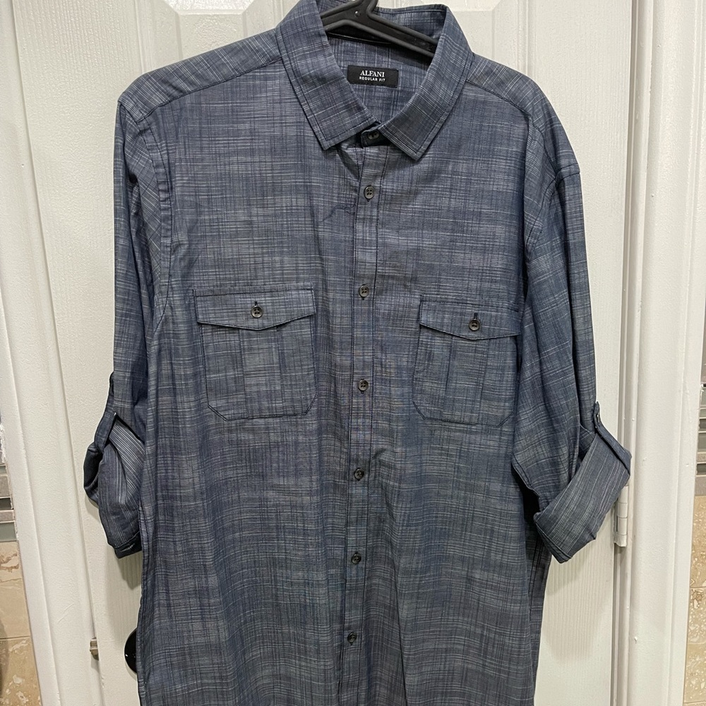 Alfani button down dress shirt. Large size